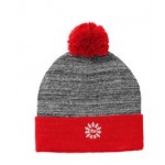 Sport-Tek  Heather Pom Pom Beanie 