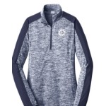 Adult, Ladies & Youth Electric Heather Navy 1/4-Zip Pullover
